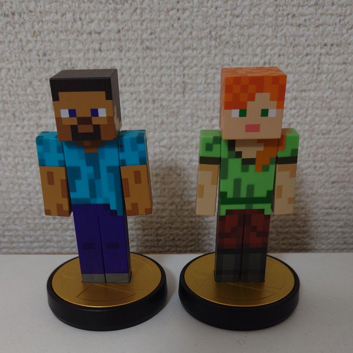 Used amiibo amiibo Steve Alex Nintendo Nintendo Super Smash Bros. Minecraft