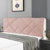 All-inclusive  Plush Quilted Headboard Cover Thick Velvet Bed Head Cover Bed Backrest Dustproof Soft Bedside Protector Cover
