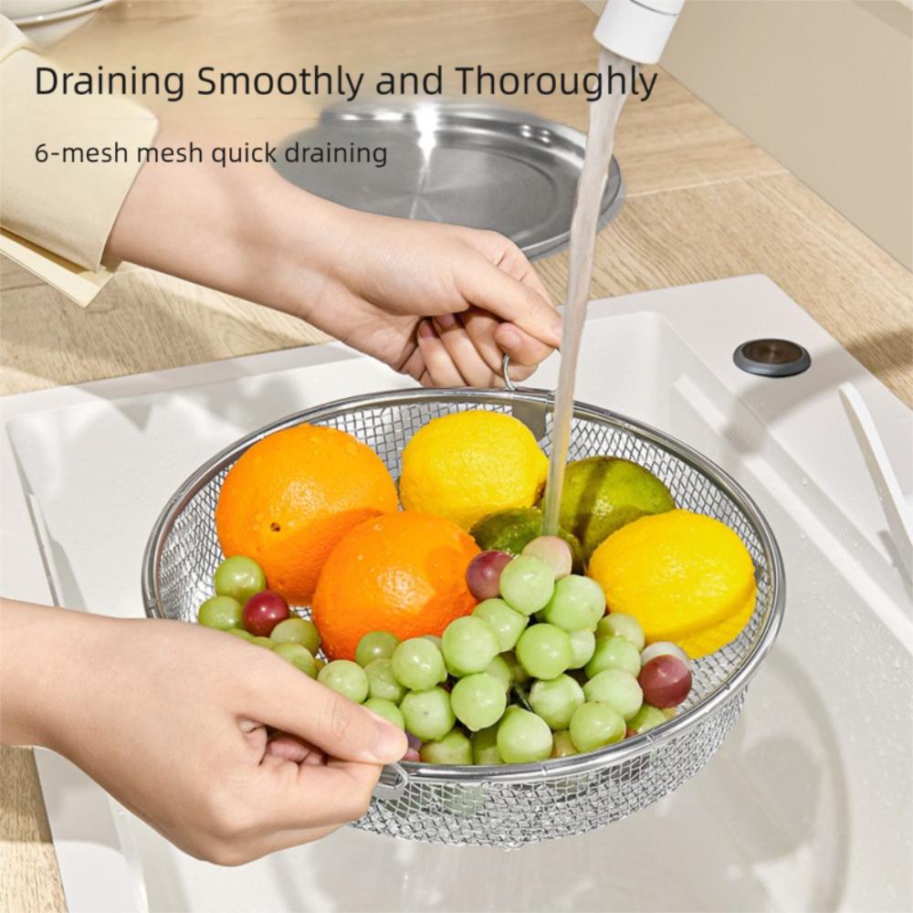 Reusable Chef Frying Strainer Double-ear Strainer Basket  Kitchen Cooking Utensils