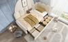 Upholstered Bed Single Bed with Drawers Storage Bed Velvet Daybed Sofa Bed 90x190cm with Slatted Frame Adult Children's Bed, Beige (Without Mattress)