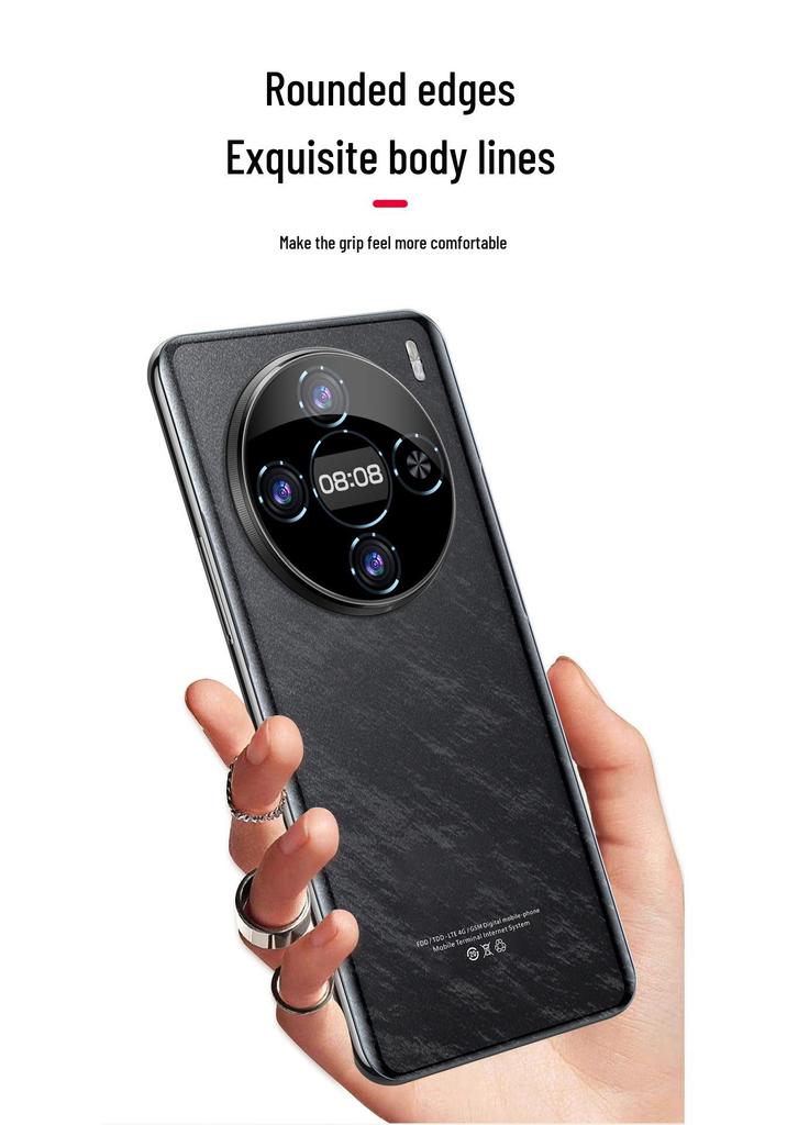 2026 7.9-inch Quad-Curved Screen Smartphone with AI Face Recognition, 256GB Storage, and 8-Core Processor.