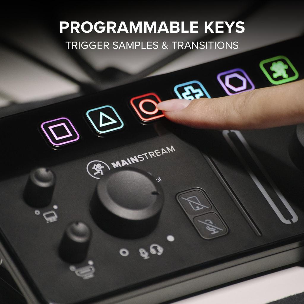 MACKIE Live capture interface with programmable control keys MainStream streaming/video