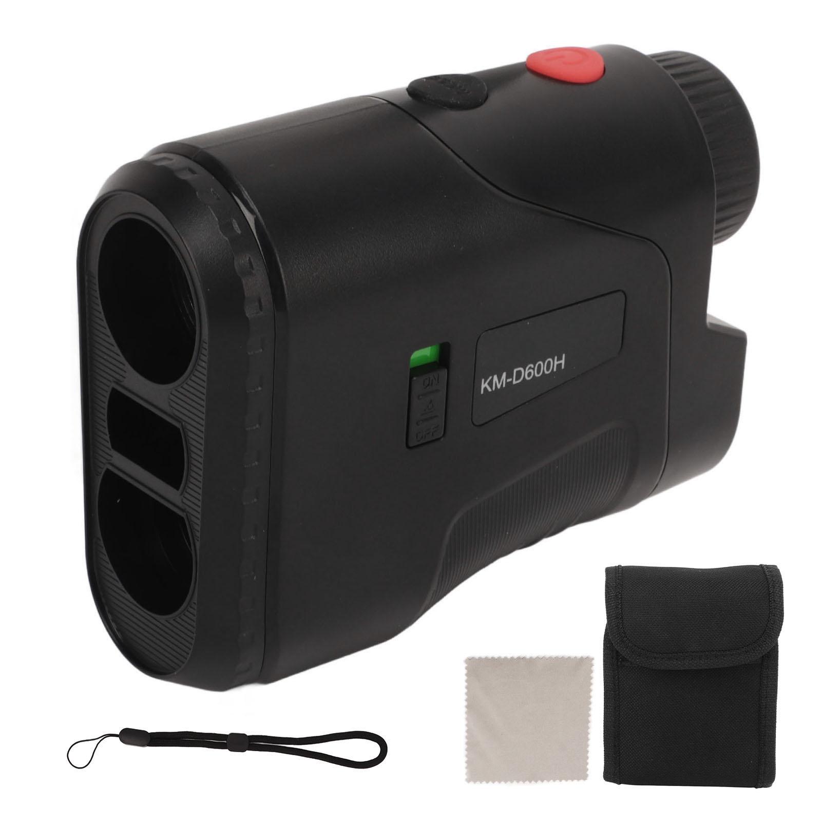 

Golf Rangefinder High Accuracy 6.5X Magnification Clear View 656yd Laser Distance Meter with Slope Switch for Hunting чорний