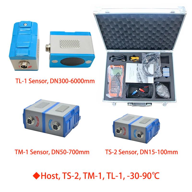 Handheld Ultrasonic Flow Meter TUF-2000H Portable Clamp-on Ultrasonic Water Flowmeter IP68 Digital Liquid Pipeline Sensor