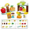 37pcs/set Creative Fruit Cutting Joy Series Large Particle Building Blocks Early Education Puzzle Toys For Kids Christmas Gifts