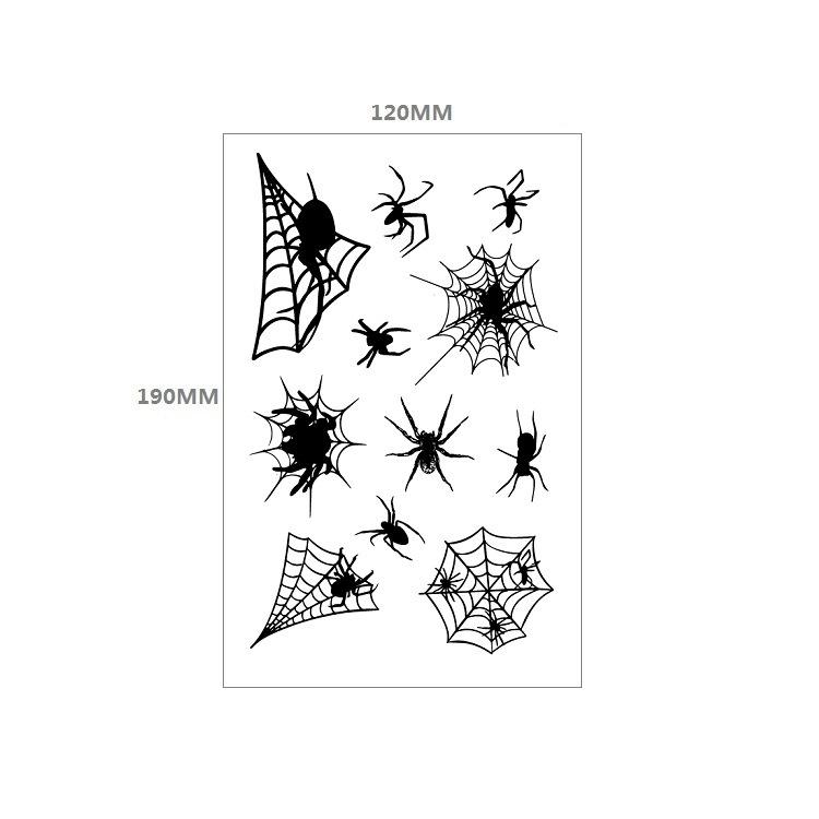 Halloween Horror Fake Narbe Kratzer Spinne Fledermaus Simulation Aufkleber Wassertransfer Set Tattoo Aufkleber