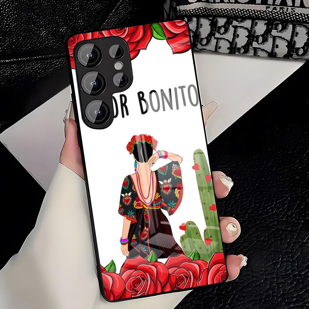 A-Art Frida Kahlo Phone Case For Samsung S26 S25 Plus S20 S20 Plus S22 Ultra S23 FE S21 Plus S21 Ultra Glass Cover