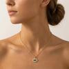 Turkish Blue Evil Eye Pendant Necklace For Women Men Zircon Resin Demon Eyes Stainless Steel Chain Choker Lucky Amulet Zircon