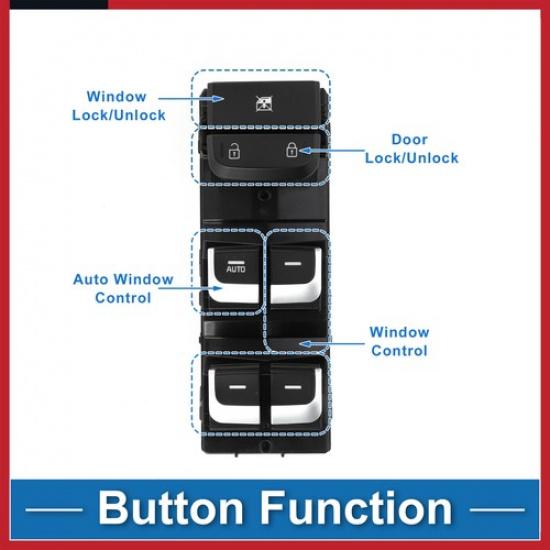 Front Left Power Window Switch for Kia Sportage 17-21 Window Control Switch