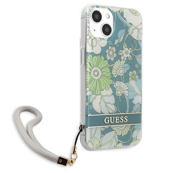 Guess Guhcp13Mhflsn Iphone 13 / 14 / 15 6.1 Zielony/Green Hardcase Flower Strap