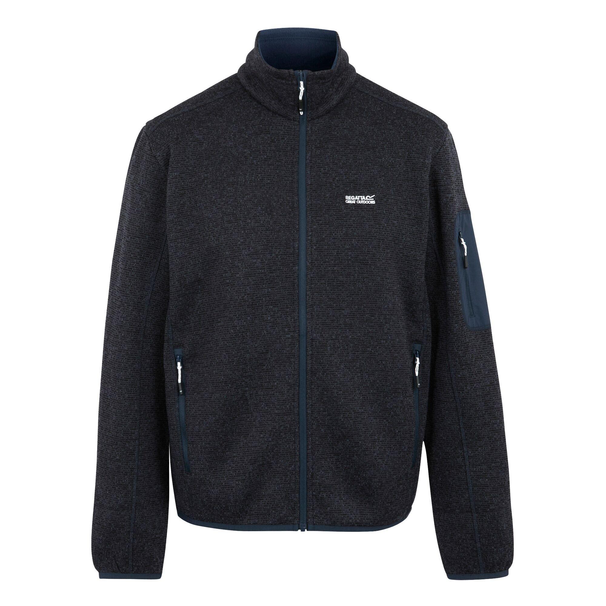Regatta Herren Newhill Marl Fleecejacke mit durchgehendem Reißverschluss M dunkelblau