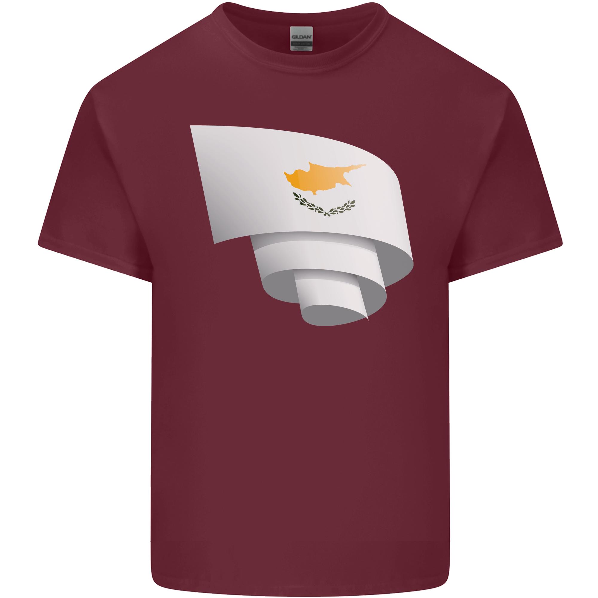 Curled Cyprus Flag Cypriot Day Football Unisexs Light Cotton Tshirt S