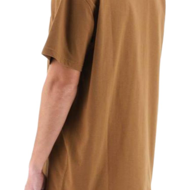 Carhartt WIP Solid Color Casual Crew Neck Short Sleeve T-Shirt Men tops Khaki I029956-HZ-XX