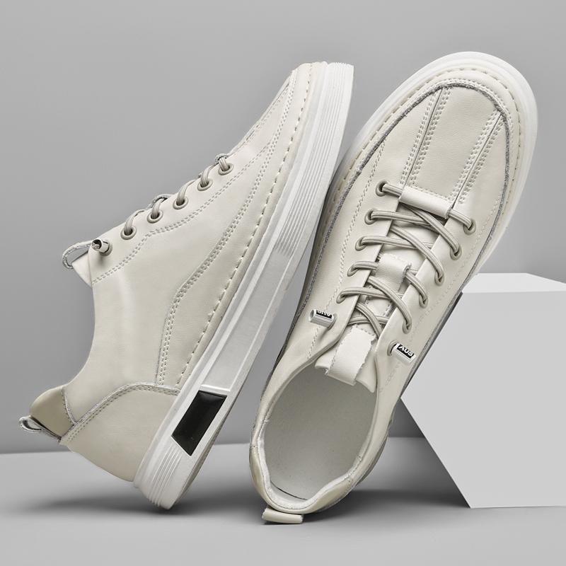 Fashion Classic Fashion Skateboard Footwear for Men Thick Soled Sneakers Anti Slip Man Casual Shoes Genuine Leather Mens Tenis Masculino