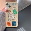 Ins Korean Cute Cartoon Poodle Dog Silicone Phone Case For Iphone 14 13 12 Pro Max 11 Lovely Puppy Protective Soft Cover Funda