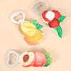 Simuliertes Obst Fisch Flaschenöffner Kühlschrankmagnet Heim Büro Küche Kühlschrank Magnetisch 3D Traube Litschi Orange Pfirsich Durian Dekoration