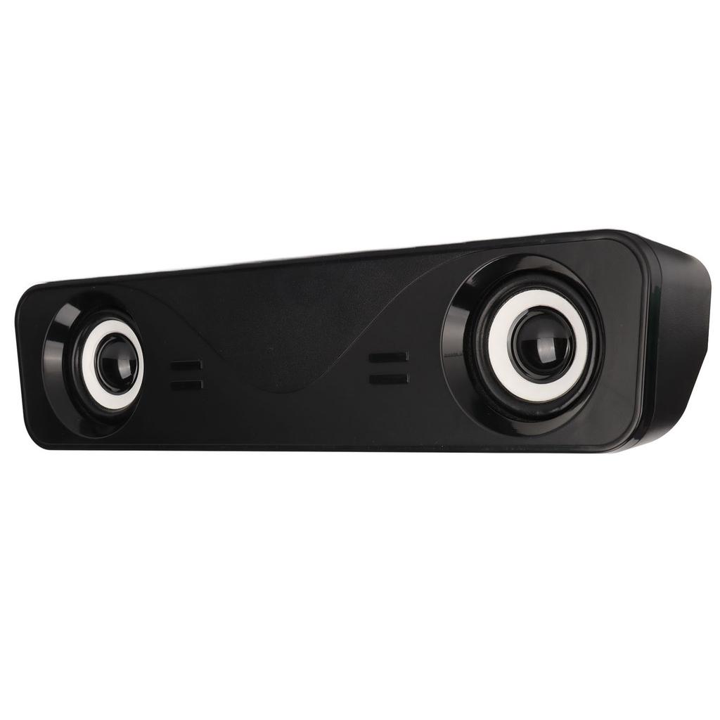 Computer Speaker USB Powered Stereo Plug and Play Portable Desktop Speaker with Wire Control for PC