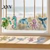 Mini Stained Glass Decoration Sea Suncatcher Ornament, Handmade Animal Ocean Acrylic Hanging Pendants, Garden Window Decor DIY Summer Ornament Decor,