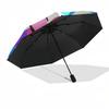 1pc Flower Pattern Automatic Folding Umbrella, Heavy Duty 8 Rib Iron Frame,  Suitable for Travel, Daily Use, Birthday, Decor Gift  61