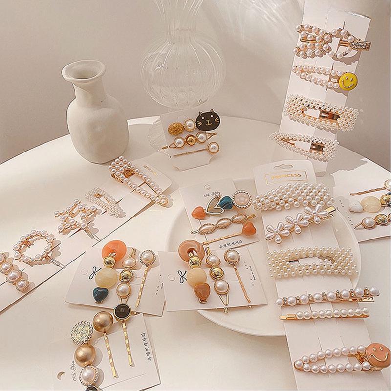 Korean Pearl Hairpin - Trendy Side Clip for Women and Girls