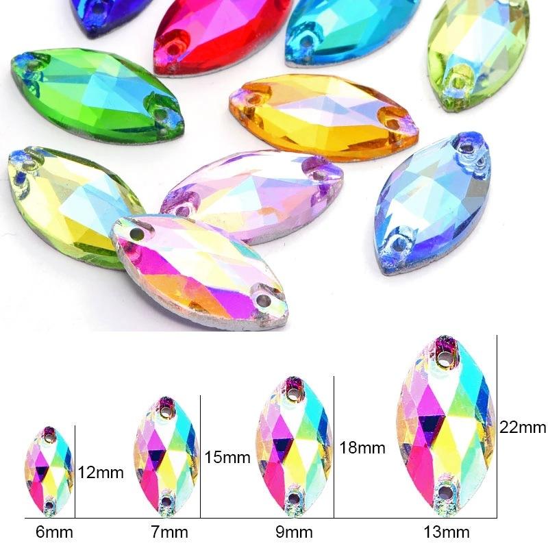 Hand Sewn Drill, Horse Eye Crystal Glass Diy Rhinestone Beauty Clothing Wedding Accessories Accessories