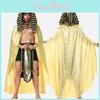 Egyptian Pharaoh Cos Costume For Adults Perfect For Halloween Party Polyester Fiber Material