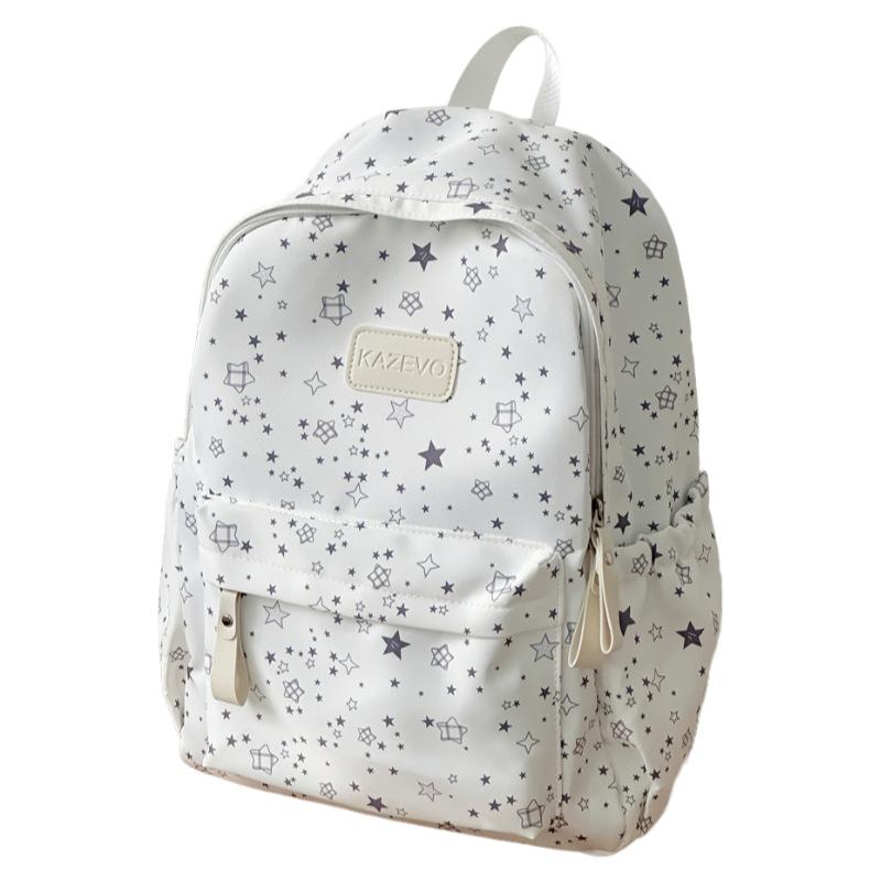 Schoolbag Japanese Ins New High-value Fresh and Sweet Star Backpack Junior High School Students Lightweight Large-capacity Backpack