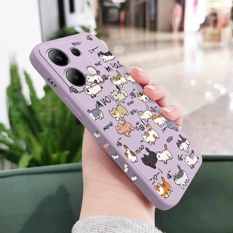 Running Cats Phone Case For Samsung Galaxy S25 S24 S23 S22 S21 S20 Ultra Plus FE S10 Note 20 ultra 10 9 Plus Cover