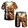 16 summer new fashion 1D lion print men's sportswear 1-piece wholesale