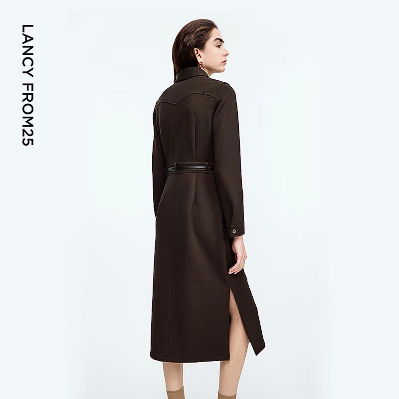 Langzi Retro A-line Shirt Dress with Belt