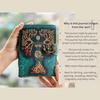 ALCRAFT Blank Spell Book of Shadows Journal with Lock Clasp  Handmade Deckle  Paper Leather Bound Journal for Women and Men