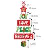 Paper Craft Christmas Door Hanger Oranments With Rope Christmas Party Supplies  New Year