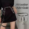 Metal Waist Chain Hip Hop JK Leg Loop Harajuku Skirt Belt  Dress Accessories