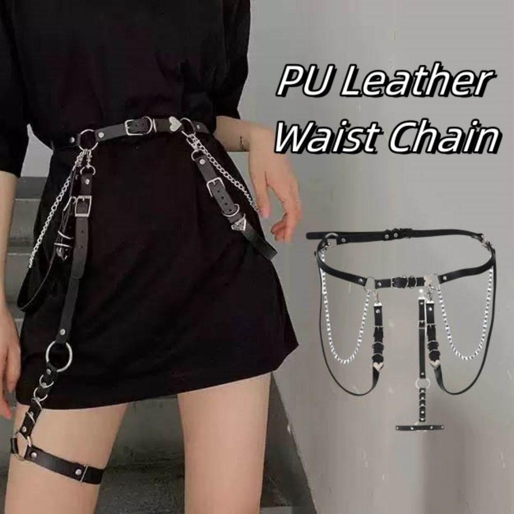 Metal Skirt Belt Punk JK Leg Loop Leg Accessories Waist Chain  Nightclub