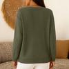 Women's Casual Loose,fitting Fashion Plaid Long,sleeved Cardigan Button,down Knit Top