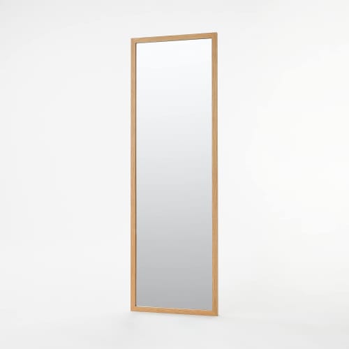 MUJI Wall Mounted Furniture Mirror Oak Medium Width 32.5 X Depth 2 X Height 100cm 44505069