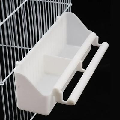 1 Pièce - Support Double Grille Mangeoire pour Oiseaux Mangeoire pour Perroquets Gamelle pour Animaux de Compagnie Évier