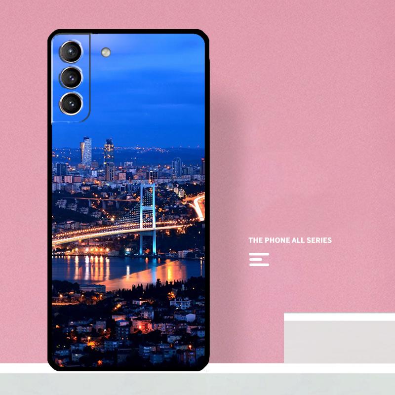 Türkei Istanbul Szenerie Hülle Für Samsung Galaxy S23 S22 Ultra Plus S8 S9 S10 Plus Note 10 20 S21 FE S20 FE Abdeckung