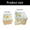 Large Cheese Shape Stress Ball Safe Rubber Simulation Cheese Squeeze Toy Sensory Ball For Relaxation Birthday Gift