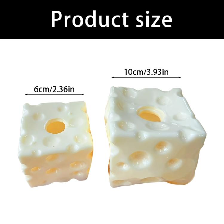 Large Cheese Shape Stress Ball Safe Rubber Simulation Cheese Squeeze Toy Sensory Ball For Relaxation Birthday Gift