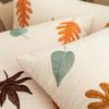 Autumn Maple Leaf Pumpkin Embroidered Pillow Living Room Sofa Cushion Back To Pillow Thanksgiving Halloween Decoration Pillow Case