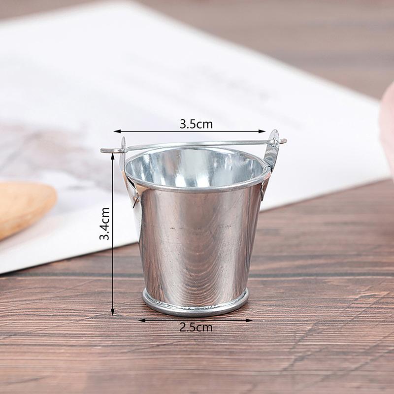 

1 шт. Кукольный домик Мини Железное Ведро, Миниатюрная Модель для Украшений Кукольного Домика, Детская Пляжная Игрушка