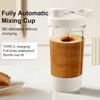 USB Rechargeable Electric Cup Stainless Steel Coffee Stirring Cup 316 Rotating Coffee Milk Juice Water Cup Birthday Gift