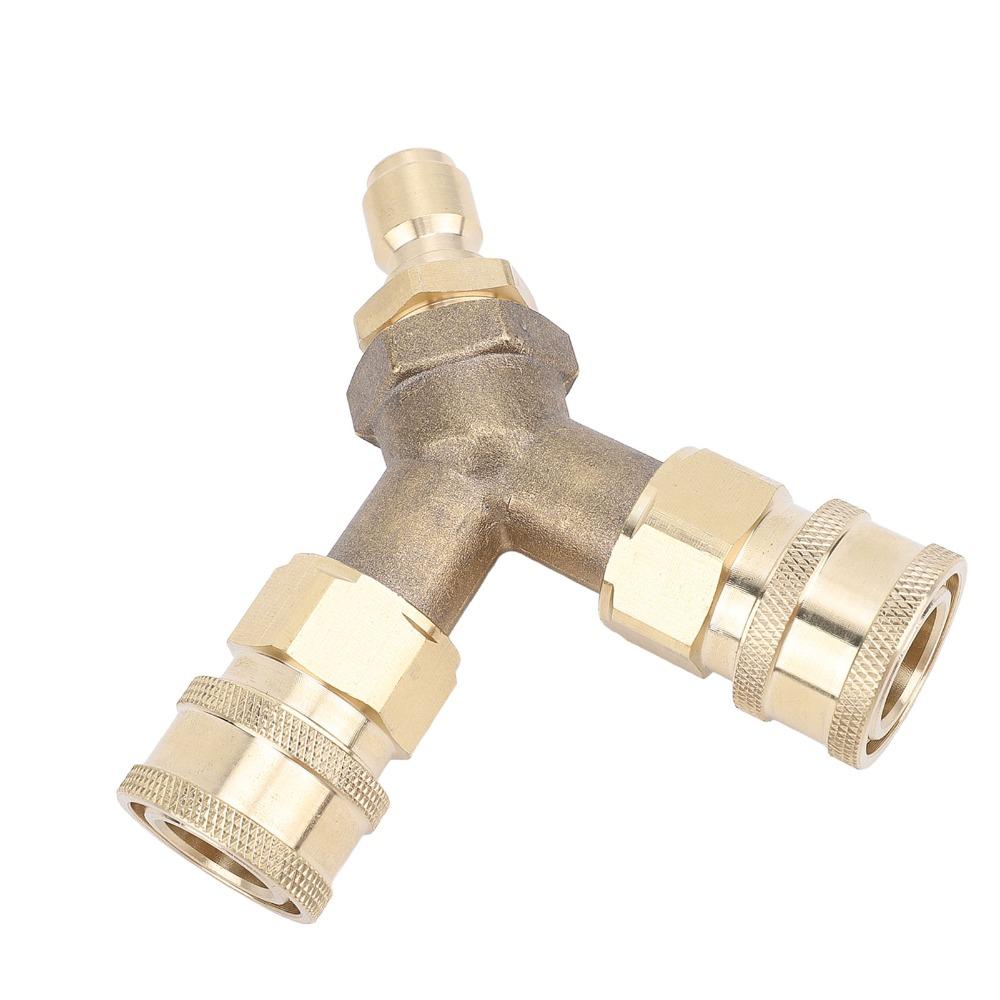 Three Way Tee Pressure Washer Tee Heavy Duty Washer Tee Fitting Water Line Accessory Use