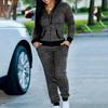 Folklore778 2Pcs/Set Lady Sports Suits Lounge Wear Sweatshirts Hoodies