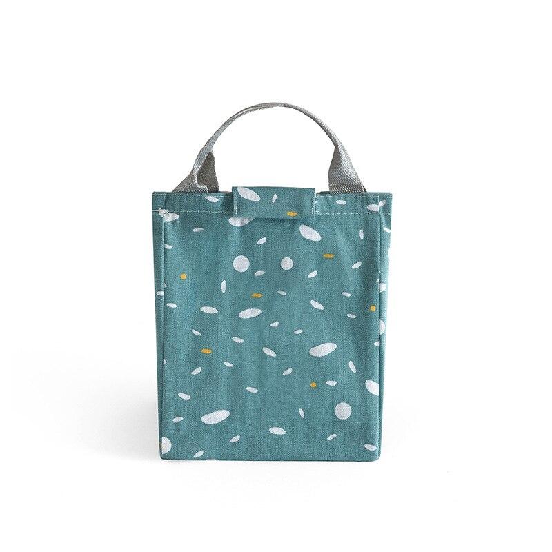 Lunch Bag Fashion Print Dot Cooler Bags Women Tote Food Hand Pack Thermal  Portable Picnic Travel Lunch Breakfast Box Bags