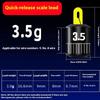 5Pcs Fishing Weights Kit Water Drop Sink Adjustable Proportional Fishing Alert Compact Weight Cylindrical Scale Fishing Tackle