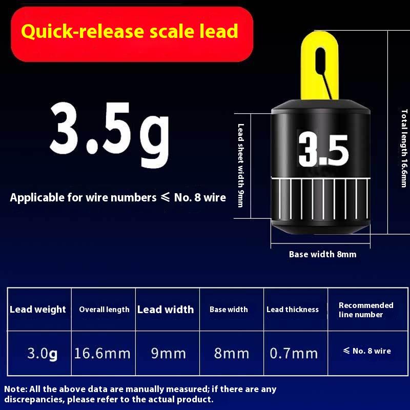 5Pcs Fishing Weights Kit Water Drop Sink Adjustable Proportional Fishing Alert Compact Weight Cylindrical Scale Fishing Tackle