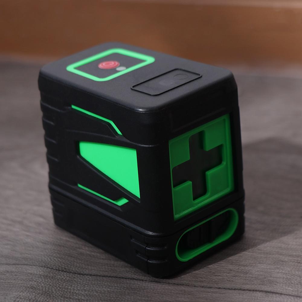 Powerful Light Vertical Laser Level Self Leveling Horizontal Cross Laser Green Beams 2 Lines Construction Tool