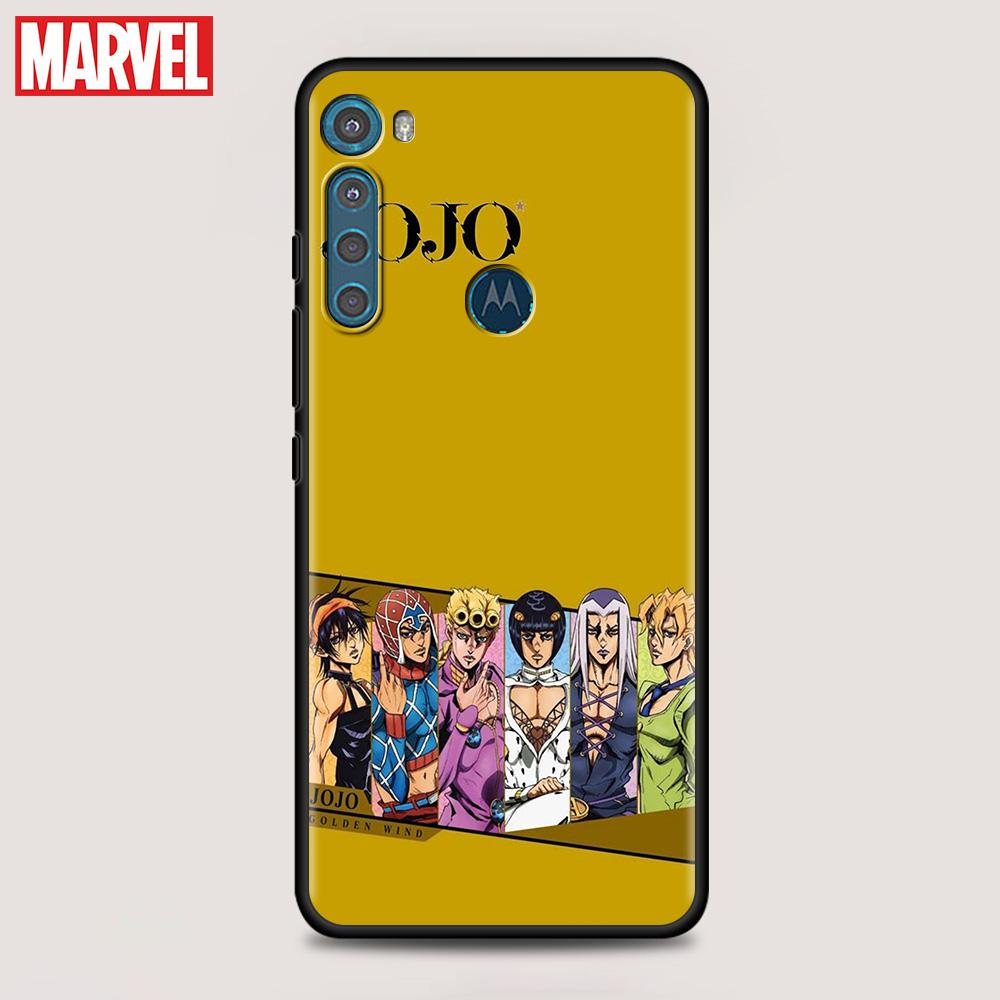 Shell For Motorola One Fusion G8 G9 Power Plus G22 G30 G31 G50 G60 Edge20 E6s G Stylus Case Cartoon JoJo's Bizarre Adventure
